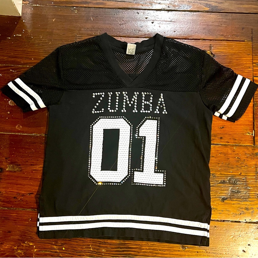 Zumba Top with Swarovski Crystals & Mesh